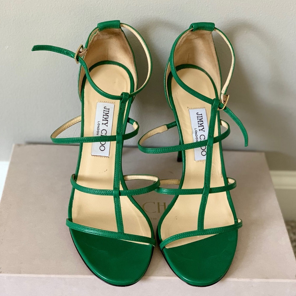 Jimmy Choo green heels